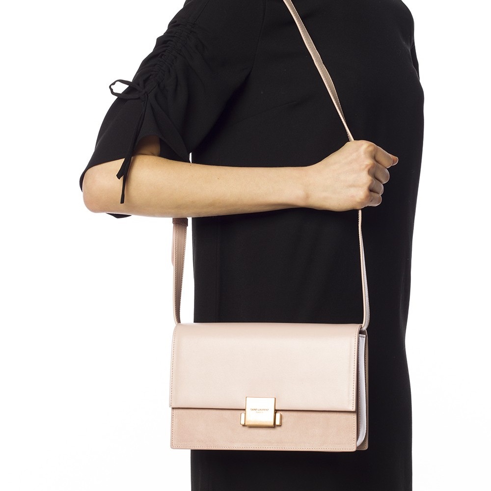 Saint Laurent Bellechasse Blush Pink Crossbody Bag EUC